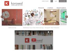 Tablet Screenshot of koroseal.com